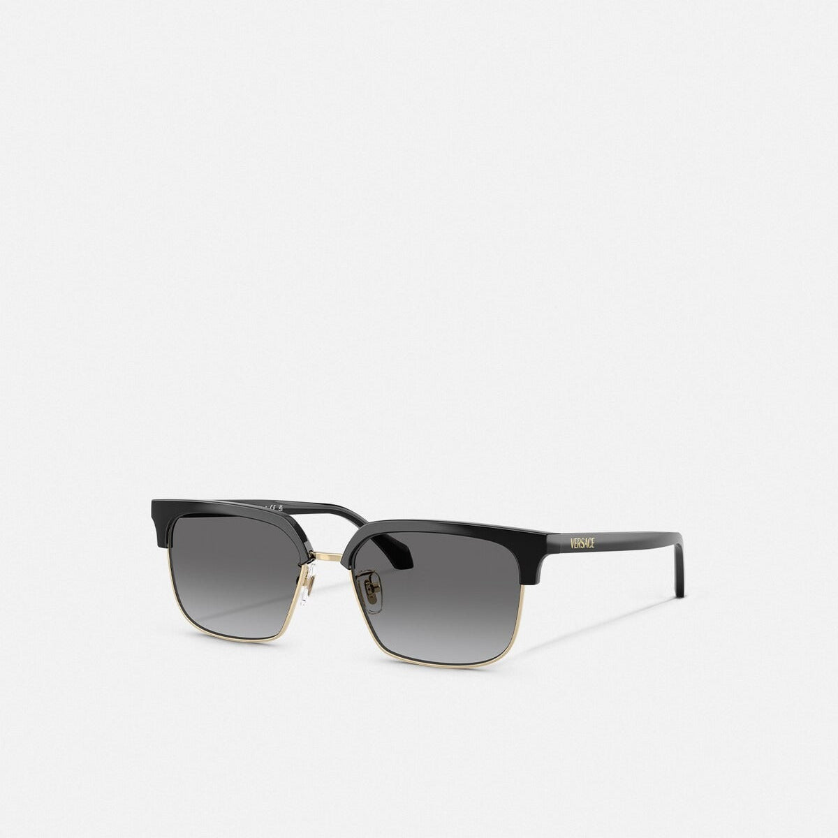 Versace Men Sqaure Frame Matte Black Sunglasses
