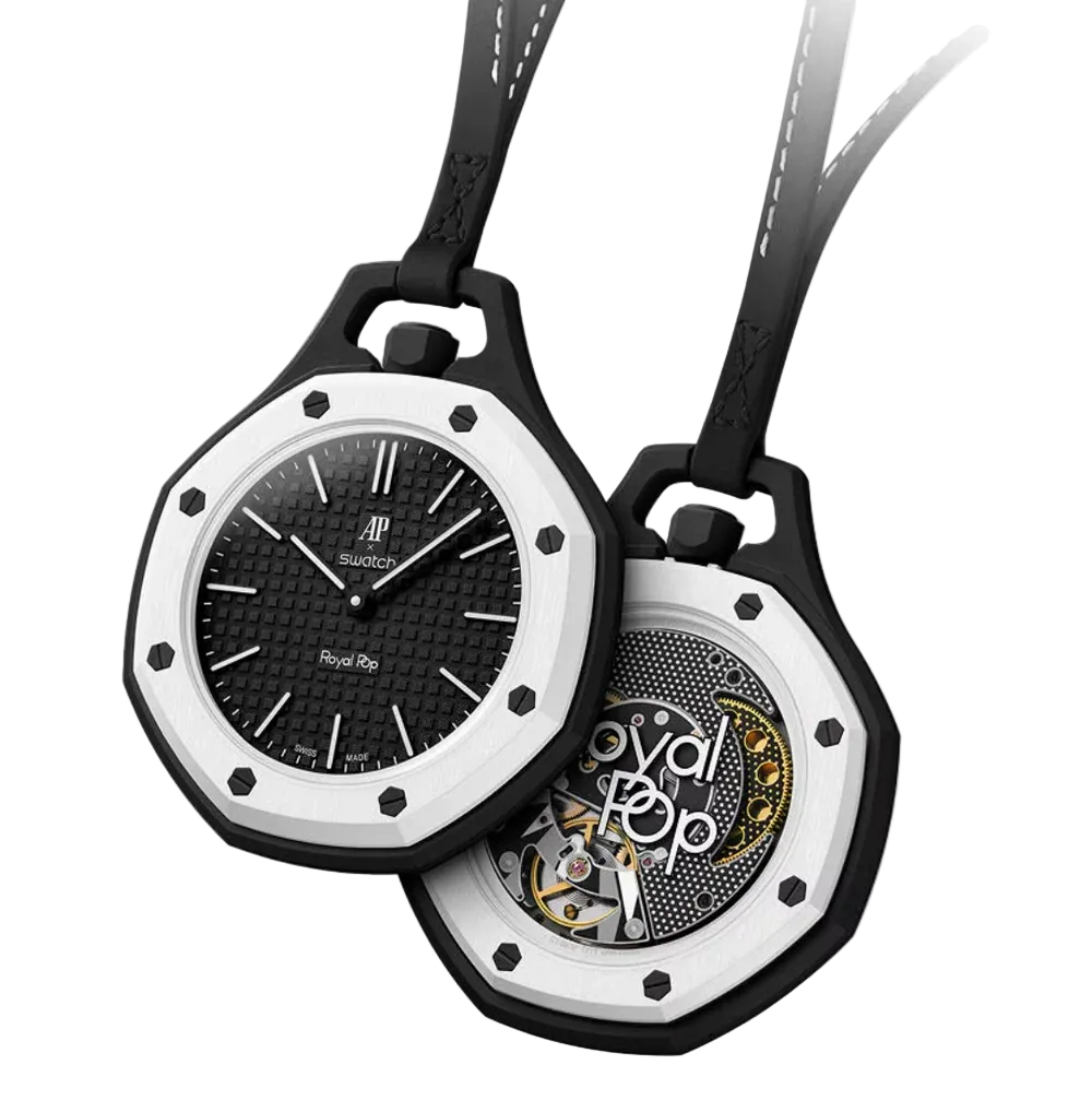 Swatch x AP Royal Pop Black Dial Lanyard Watch for Men - Ocho Negro