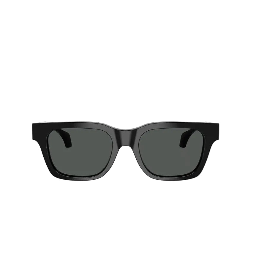 Versace Men Sqaure Frame Smoky Black Sunglasses