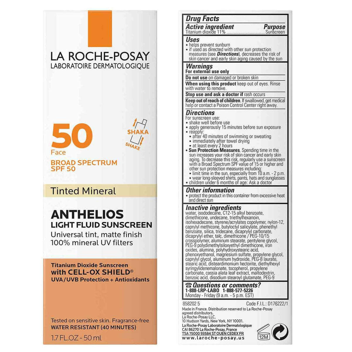 La Roche Posay Anthelios 50+ SPF Ultra Fluid Tinted Sunscreen (Face)