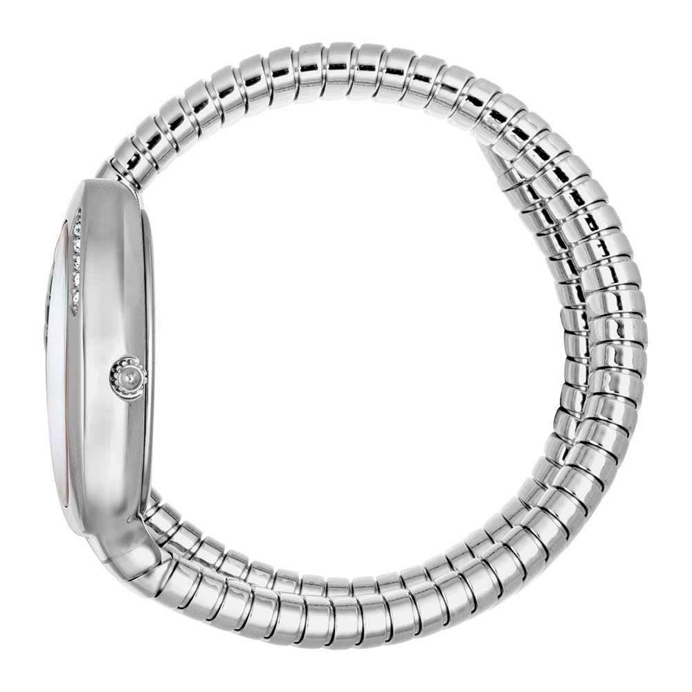 Just Cavalli Glam Evo 4 Mother of Pearl Dial Silver Steel Strap Watch for Women - JC1L229M0015