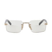 Prada Men Rimless Frame Pale Gold Sunglasses