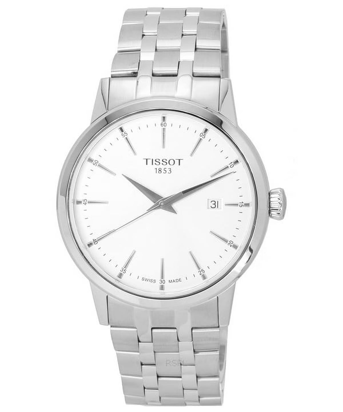 Tissot Classic Dream Silver Dial Silver Steel Strap Watch for Men - T129.410.11.031.00