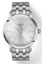 Tissot Classic Dream Silver Dial Silver Steel Strap Watch for Men - T129.410.11.031.00