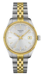 Tissot Ballade Quartz Silver Dial Two Tone Steel Strap Watch for Women - T156.210.22.031.00