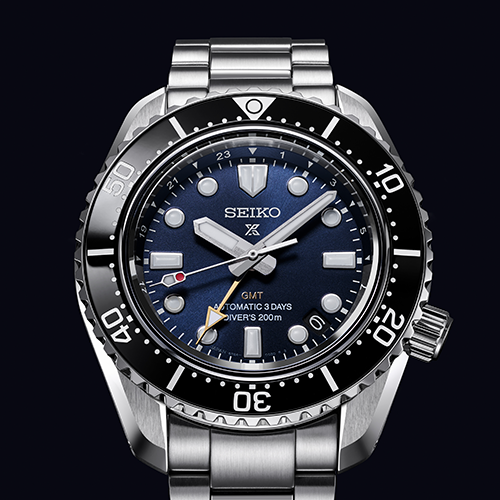 Seiko Prospex Diver Scuba Automatic Blue Dial Silver Steel Strap Watch for Men - SBEJ021