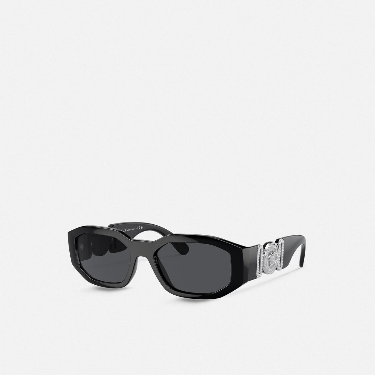 Versace Women Rectangular Frame Natural Black Sunglasses
