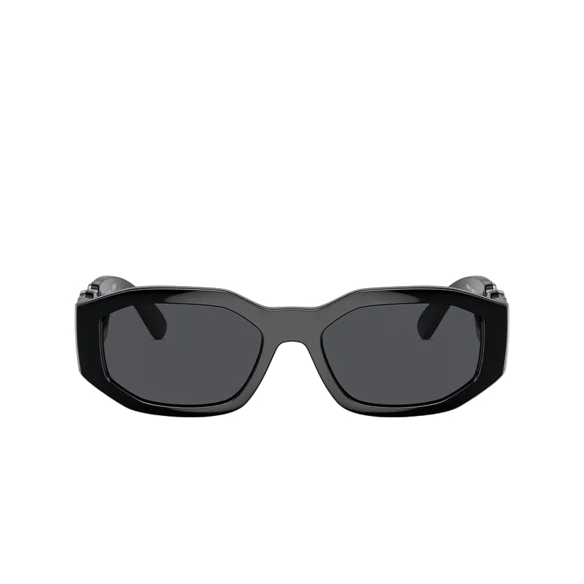 Versace Women Rectangular Frame Natural Black Sunglasses
