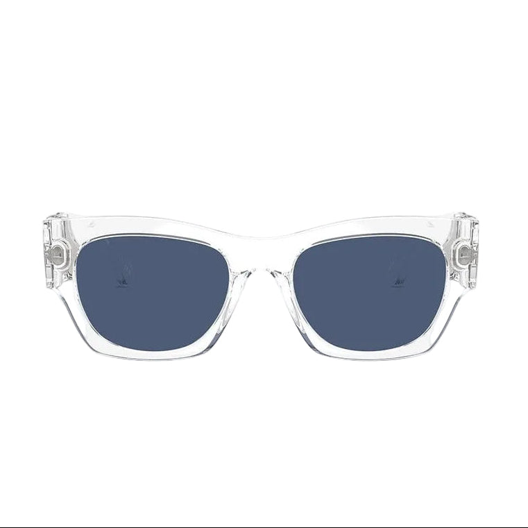 Versace Men Sqaure Frame Crystal Sunglasses