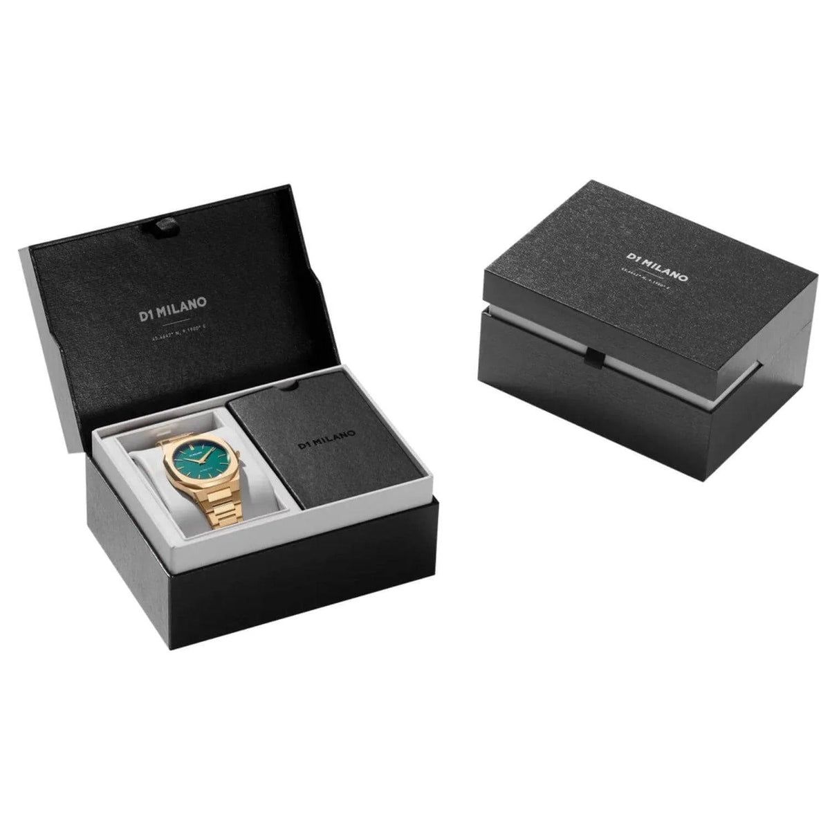 D1 Milano Ultra Thin Green Dial Gold Steel Strap Watch for Women - D1-UTBL18