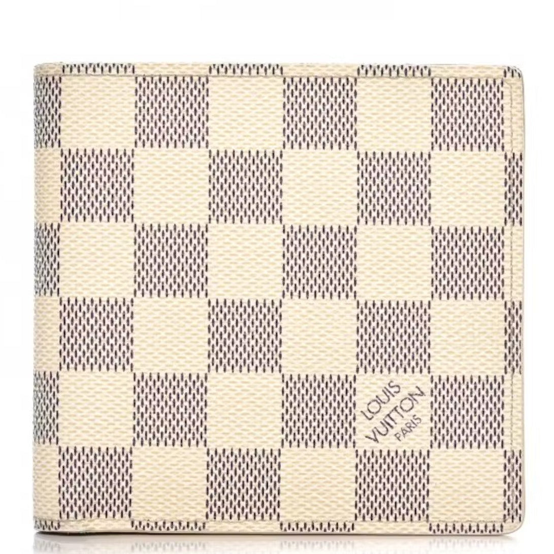 Louis Vuitton Marco Canvas Bifold Wallet - Damier Azur White
