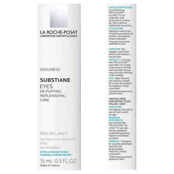 La Roche Posay Substiane Eyes De-Puffing Replenishing Anti Aging Eye Cream - 15ml
