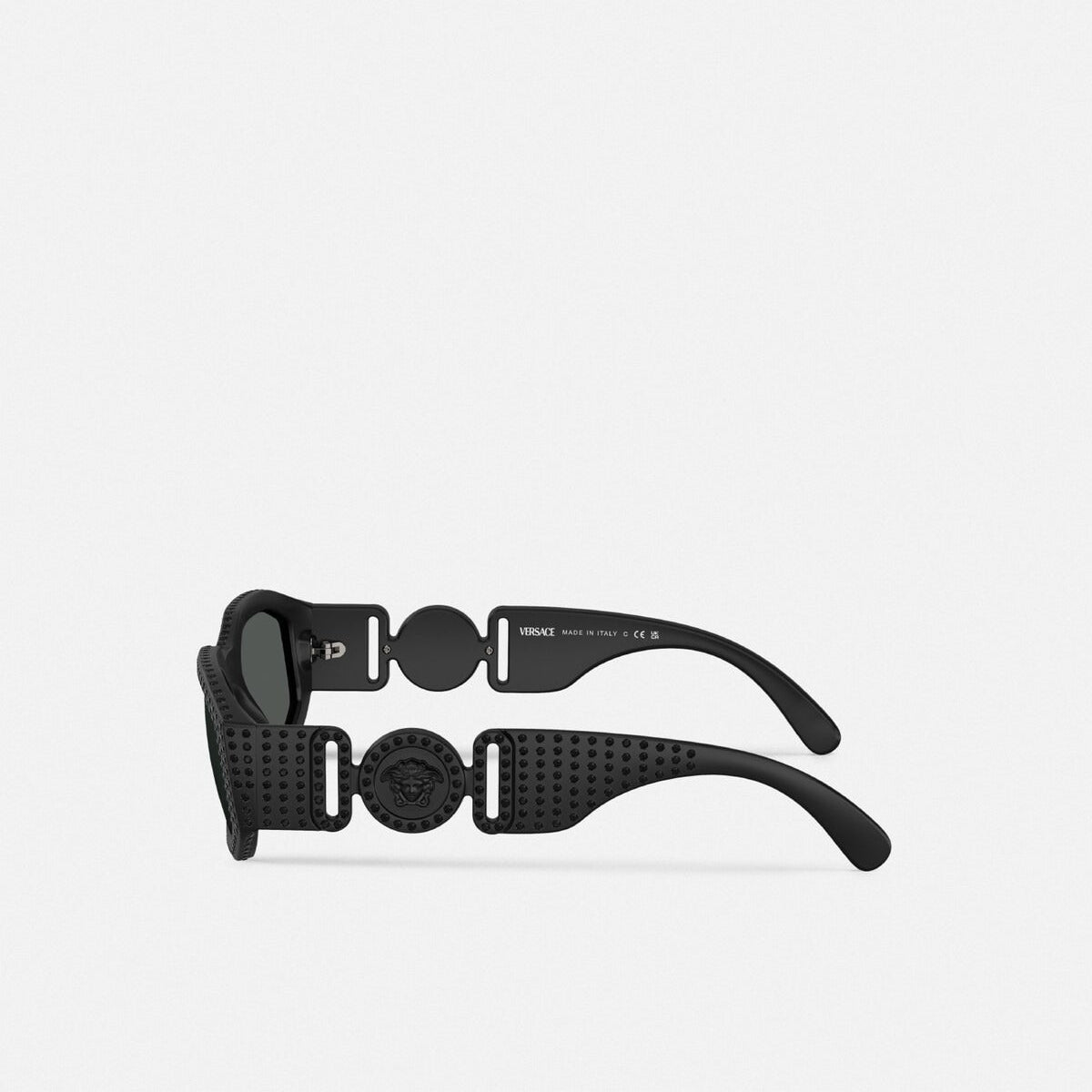 Versace Women Irragular Frame Matte Black Sunglasses