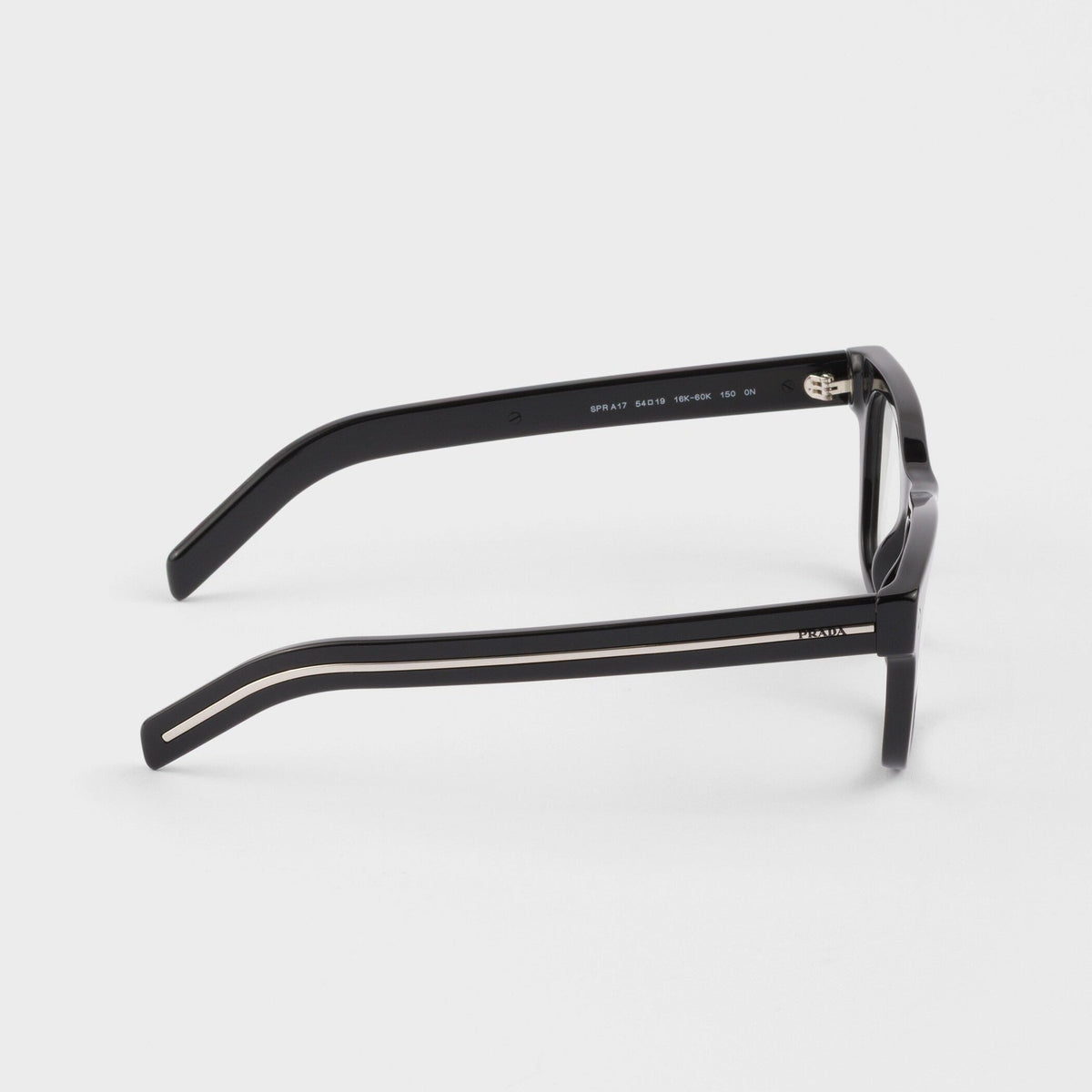 Prada Men Squared Frame lead Black Sunglasses