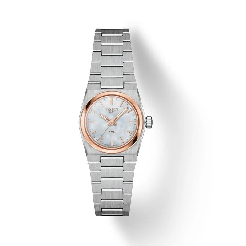 Tissot PRX Mother of Pearl Dial Silver Steel Strap Watch for Women - T137.010.21.111.00