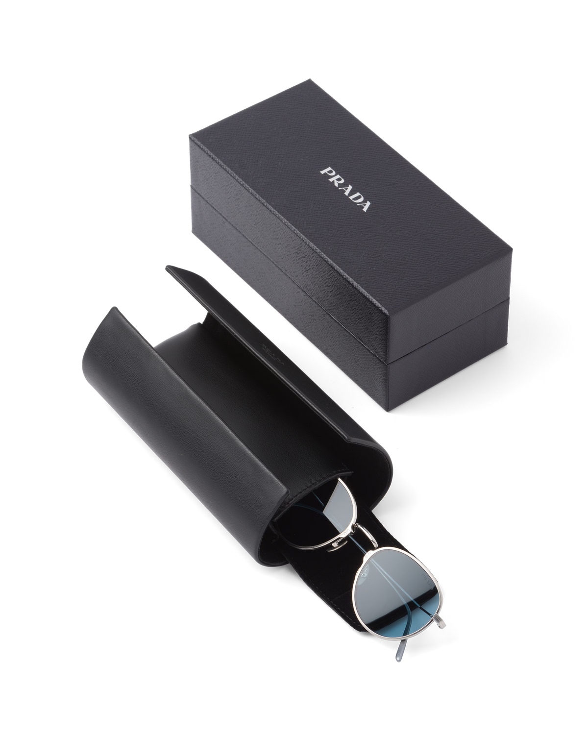 Prada Men Pantos Frame lead Gray Brushed Titanium Sunglasses