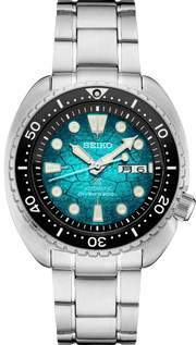 Seiko US Special Edition Automatic Green Dial Silver Steel Strap Watch for Men - SRPH57