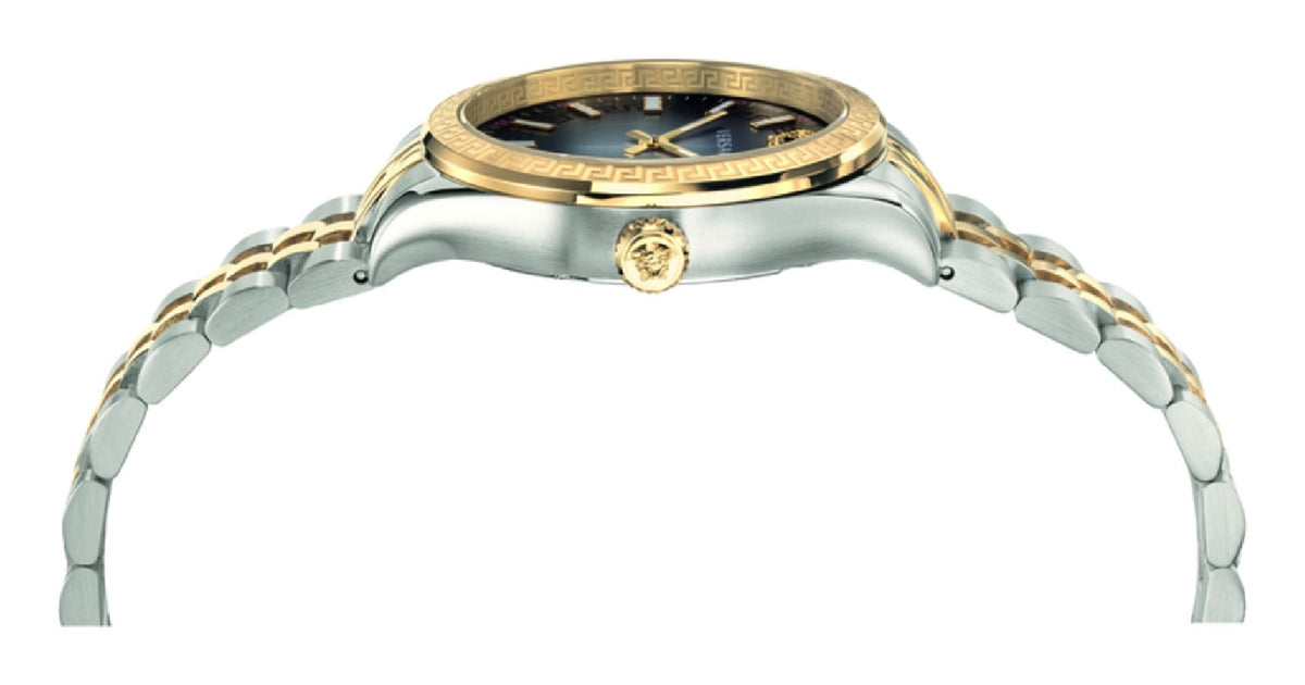 Versace Hellenyium Grey Dial Two Tone Steel Strap Watch for Women - VEHU00520