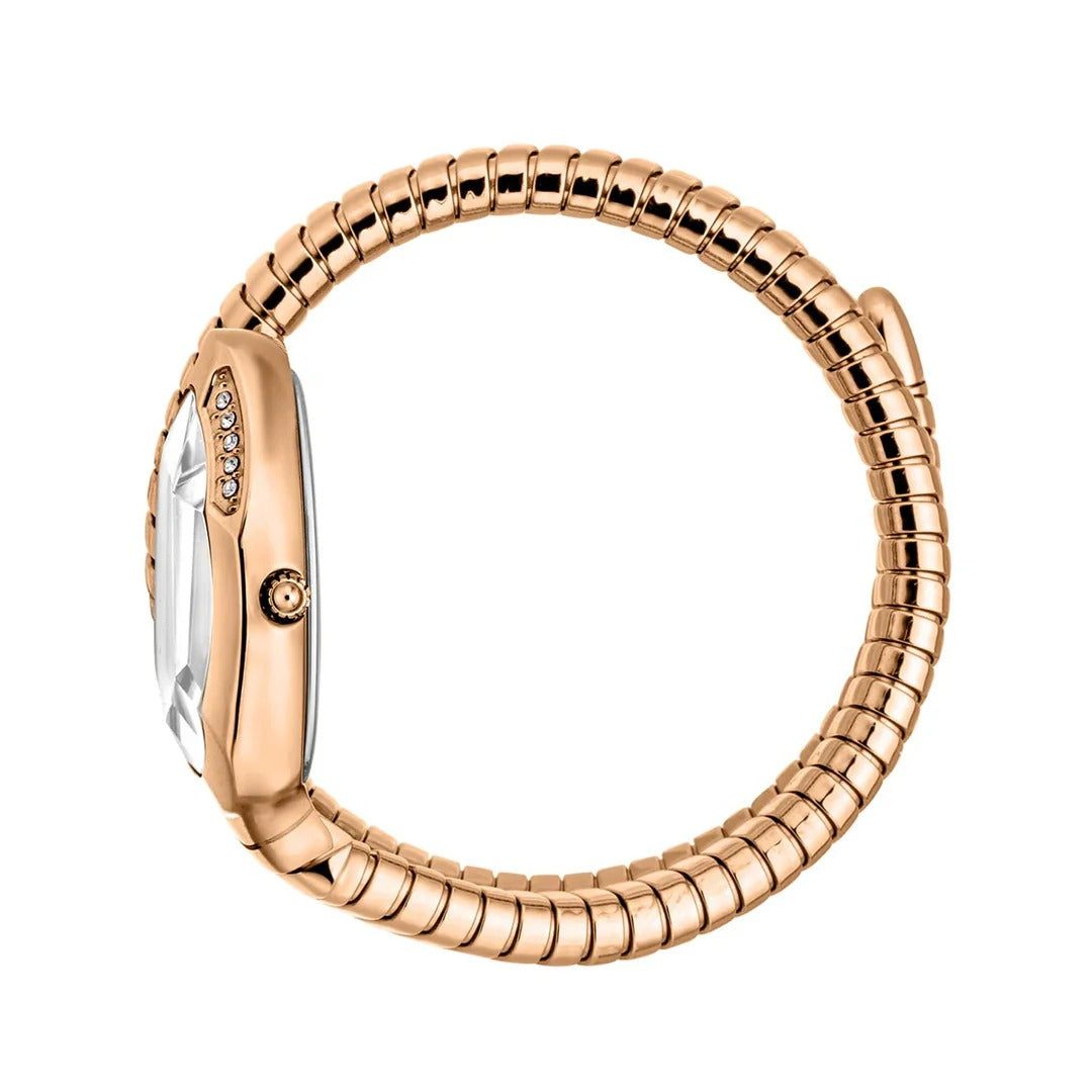 Just Cavalli Glam Evo 4 Mother of Pearl Dial Rose Gold Steel Strap Watch for Women - JC1L229M0045