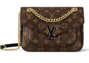 Louis Vuitton Monogram Coated Canvas Passy Shoulder Bag – Brown