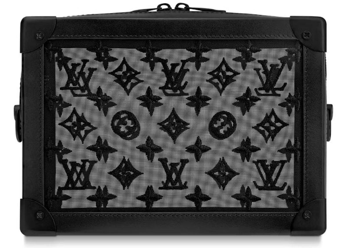 Louis Vuitton Monogram Mesh Soft Trunk Shoulder Bag - Black
