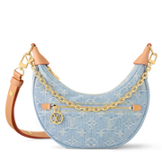 Louis Vuitton LV By The Pool Loop Monogram Denim Shoulder Bag – Sky Blue