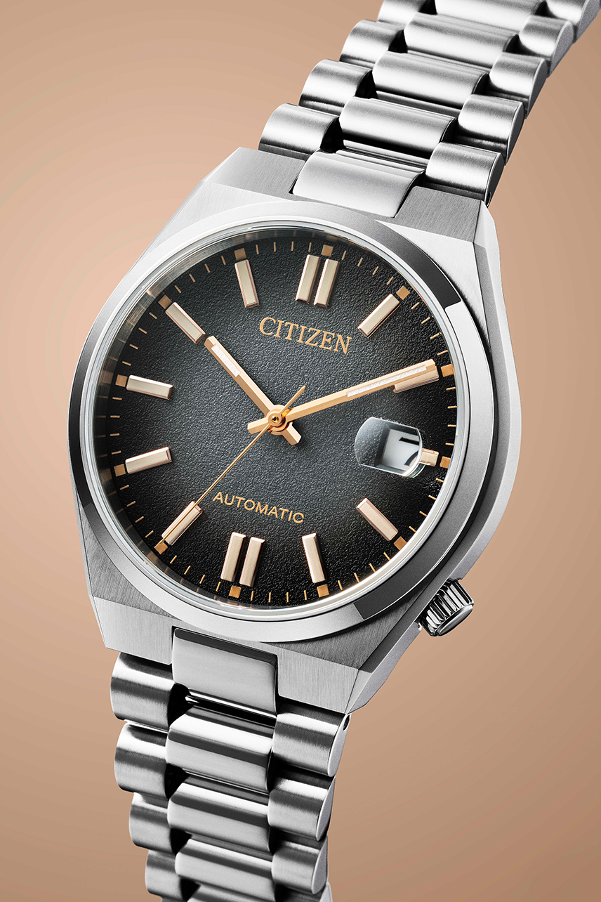 Citizen Tsuyosa Mechanical Grey Dial Silver Steel Strap Watch for Men - NJ0200-50E
