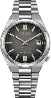 Citizen Tsuyosa Mechanical Grey Dial Silver Steel Strap Watch for Men - NJ0200-50E