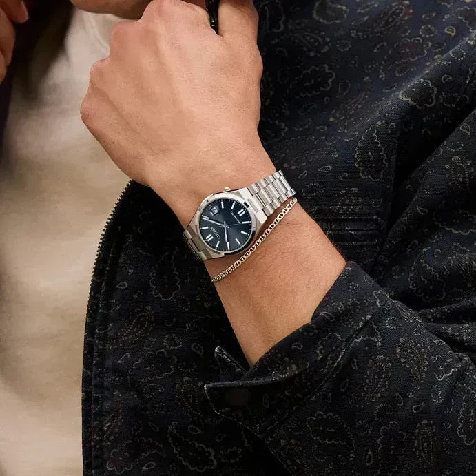 Citizen Tsuyosa Automatic Blue Dial Silver Steel Strap Watch for Men - NJ0200-50M
