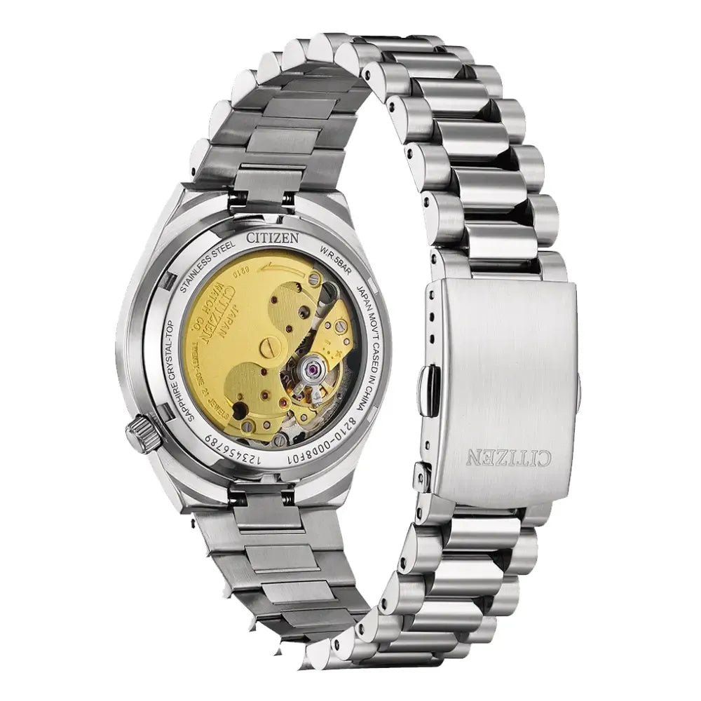 Citizen Tsuyosa Mechanical Grey Dial Silver Steel Strap Watch for Men - NJ0200-50E