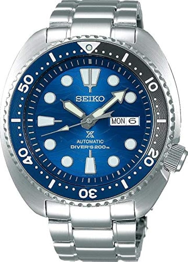 Seiko Prospex Save The Ocean Diver's Automatic Blue Dial Silver Steel Strap Watch for Men - SRPD21J1