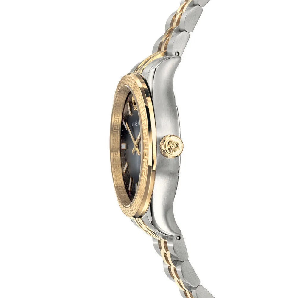 Versace Hellenyium Grey Dial Two Tone Steel Strap Watch for Women - VEHU00520