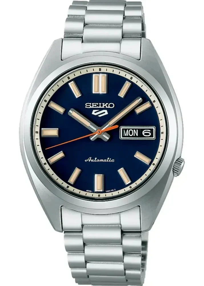 Seiko 5 Sports SNXS Automatic Blue Dial Silver Steel Strap Watch for Men - SRPK87K1