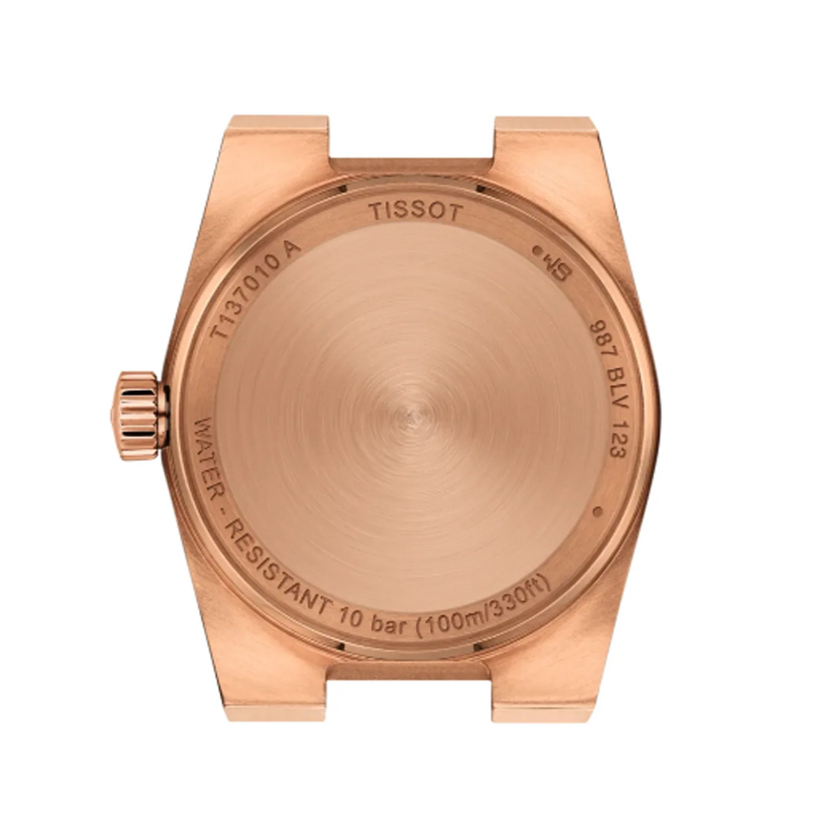 Tissot PRX Diamonds Rose Gold Dial Rose Gold Steel Strap Watch for Women - T137.010.33.506.00