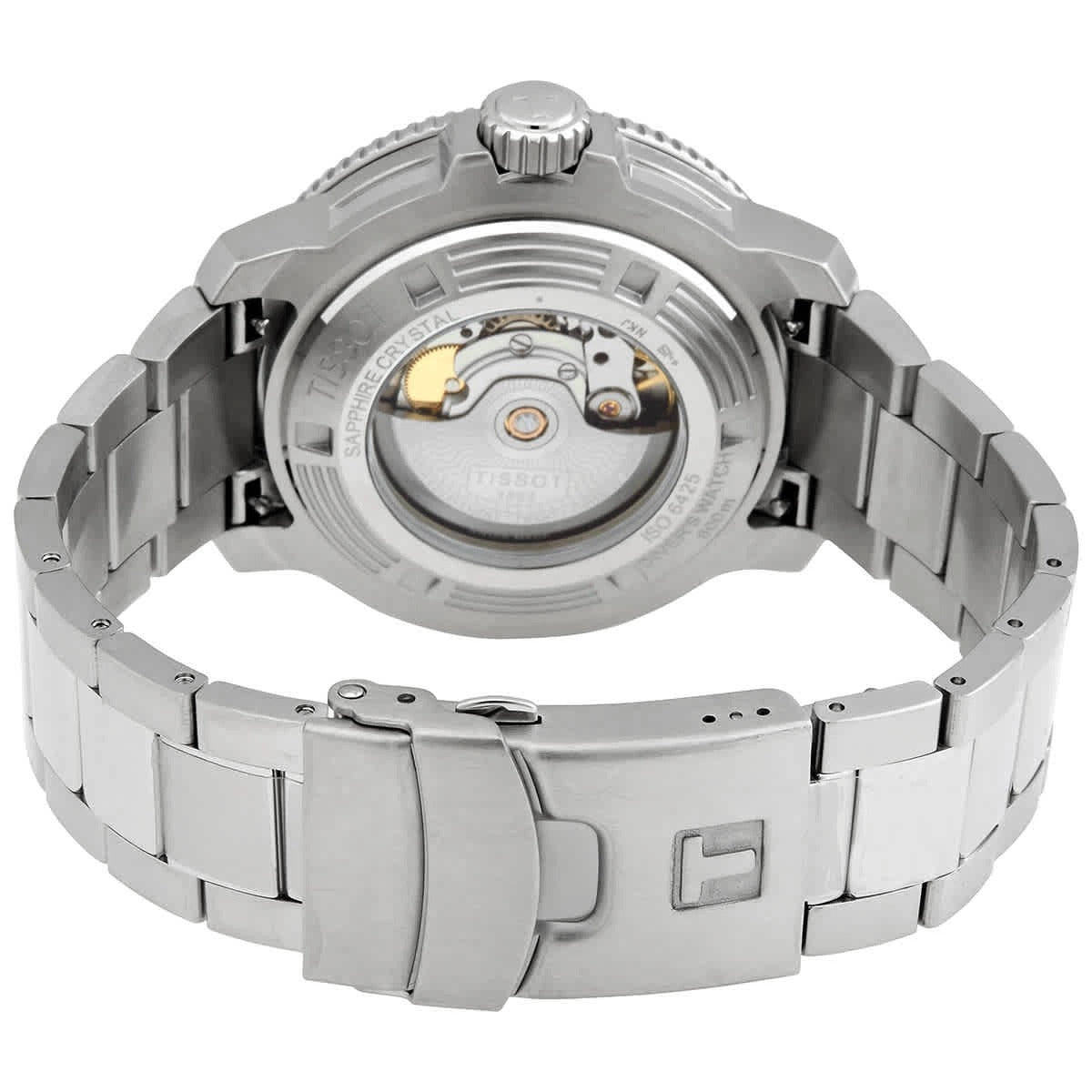 Tissot Seastar 2000 Professional Powermatic 80 Blue Dial Silver Steel Strap Watch for Men - T120.607.11.041.01