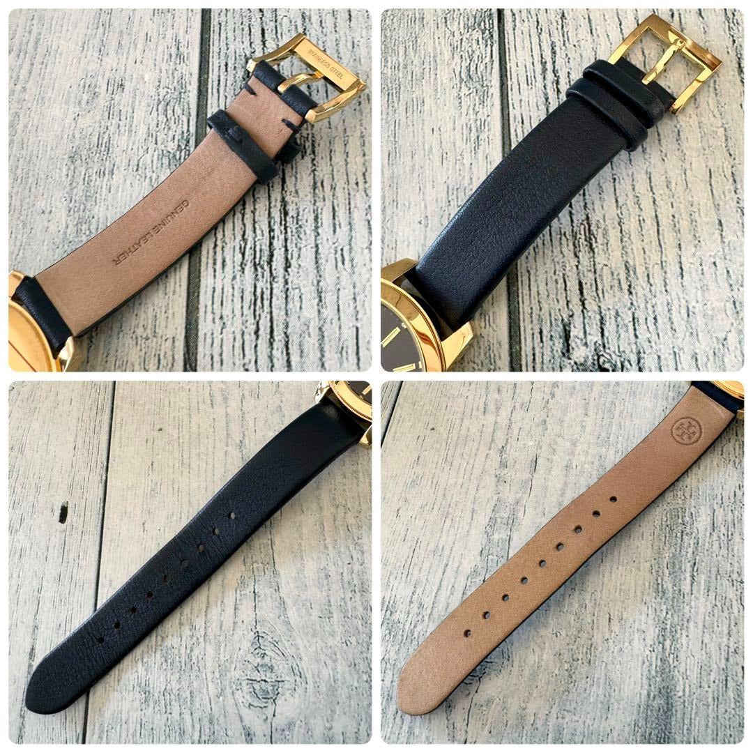Tory Burch Collins Quartz Blue Dial Blue Leather Strap Watch for Women - TBW1203