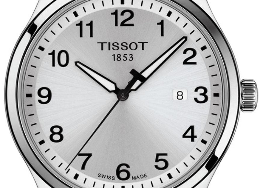 Tissot T-Sport Gent XL Silver Dial Brown Leather Strap Watch for Men - T116.410.16.037.00