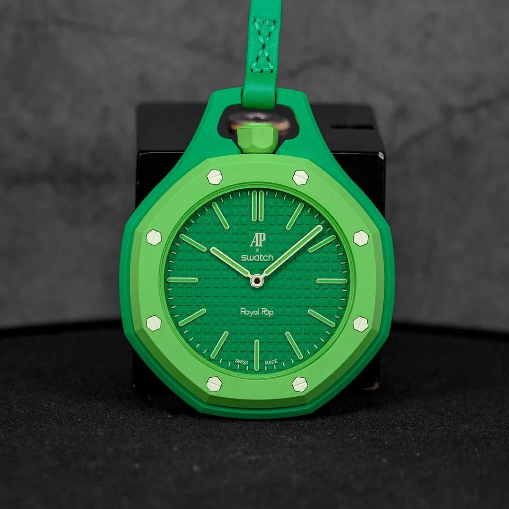 Swatch x AP Royal Pop Green Dial Lanyard Watch for Men - Green Eight