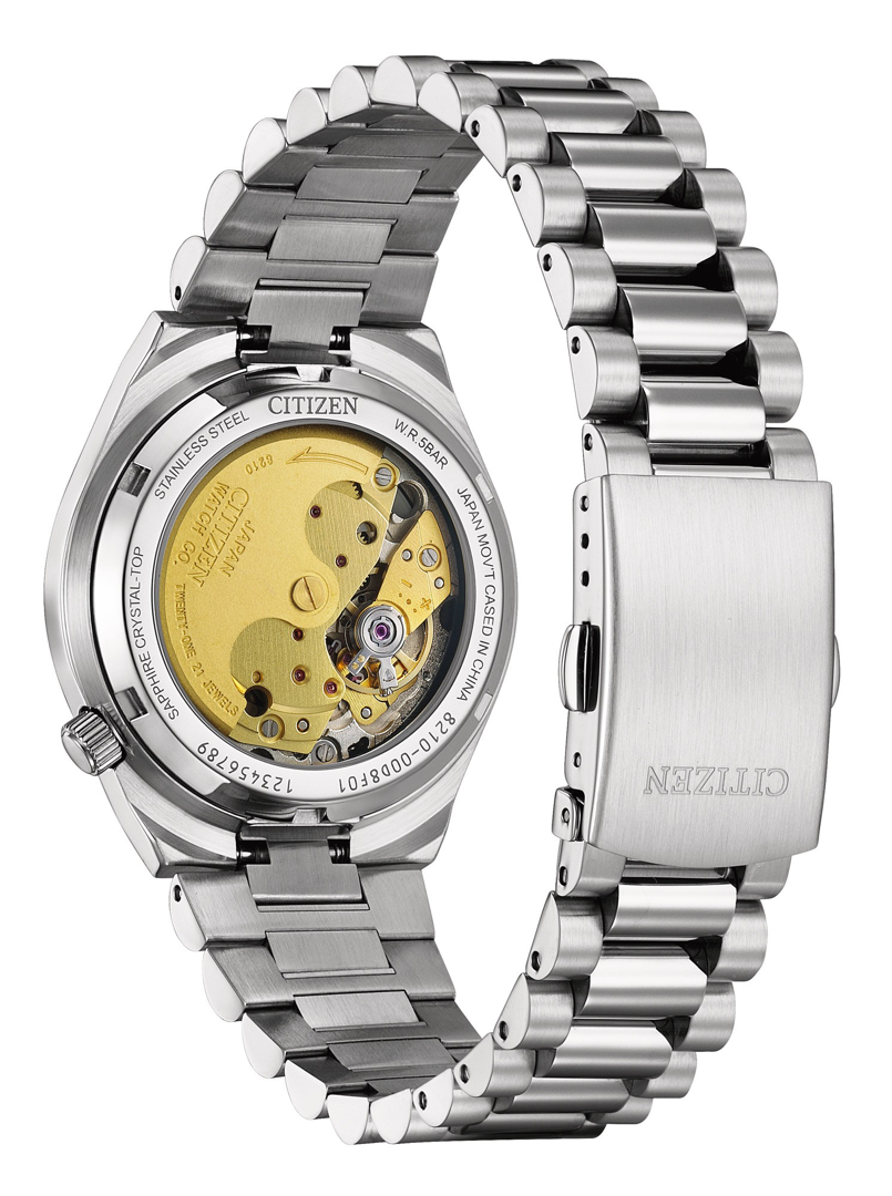 Citizen Tsuyosa Automatic Blue Dial Silver Steel Strap Watch for Men - NJ0200-50M