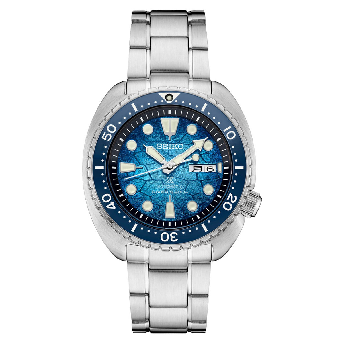 Seiko Prospex US Special Edition Automatic Blue Dial Silver Steel Strap Watch for Men - SRPH59
