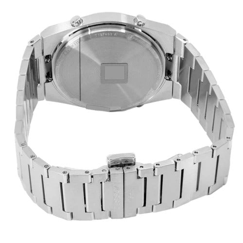 Tissot Digital Quartz Black Dial Silver Steel Strap Watch for Men - T137.463.11.050.00