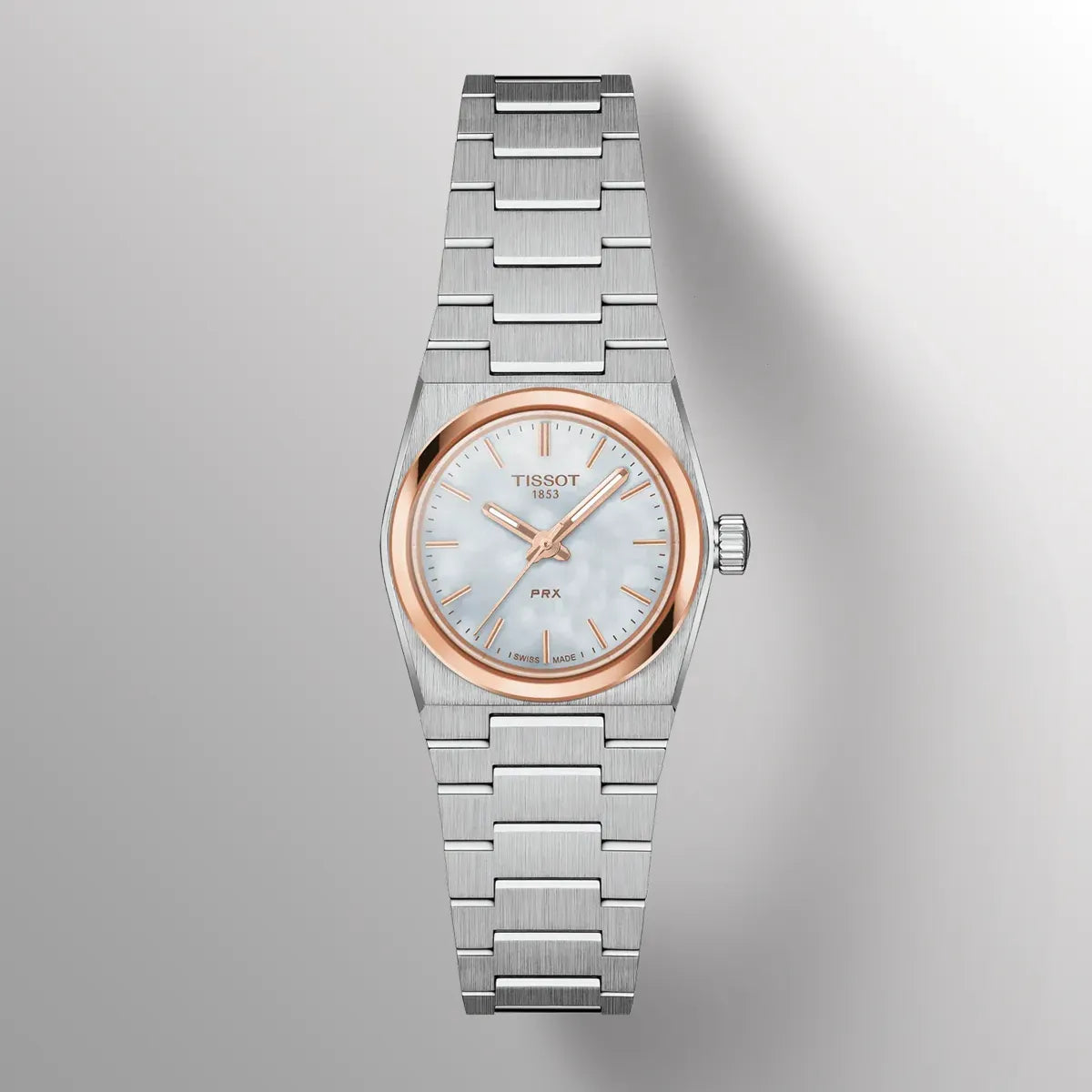 Tissot PRX Mother of Pearl Dial Silver Steel Strap Watch for Women - T137.010.21.111.00