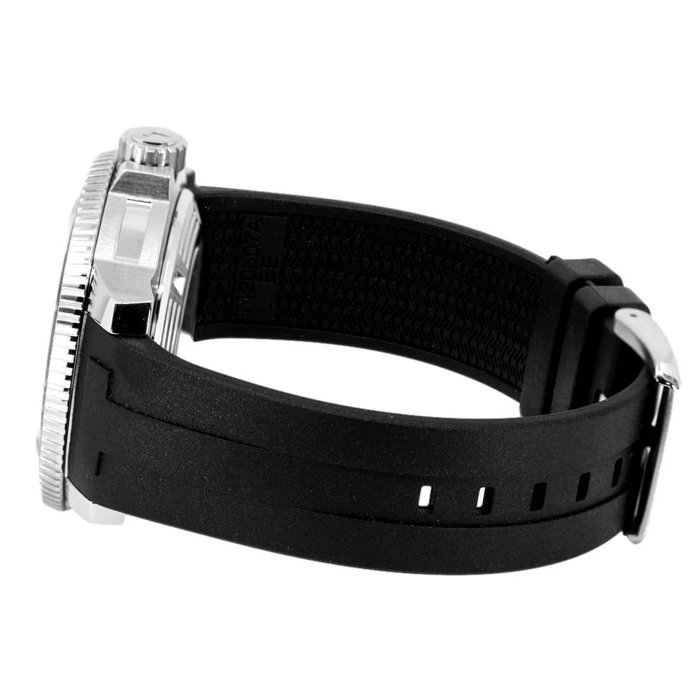 Tissot Seastar 2000 Professional Powermatic 80 Black Dial Black Rubber Strap Watch for Men - T120.607.17.441.00