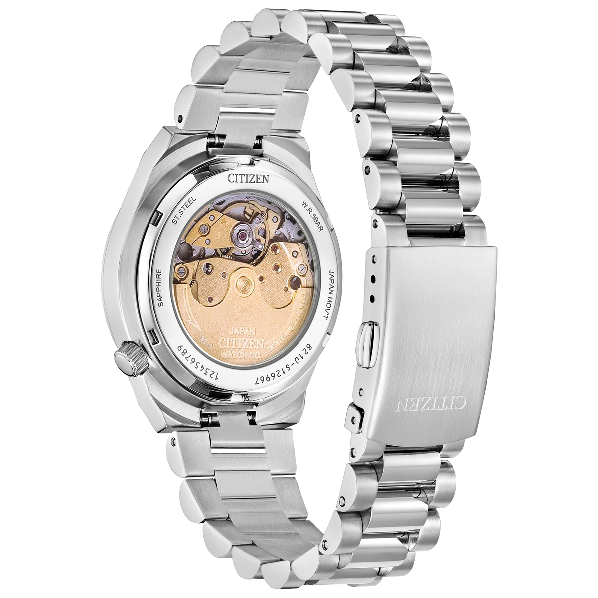 Citizen Tsuyosa Automatic Blue Dial Silver Steel Strap Watch for Men - NJ0200-50M