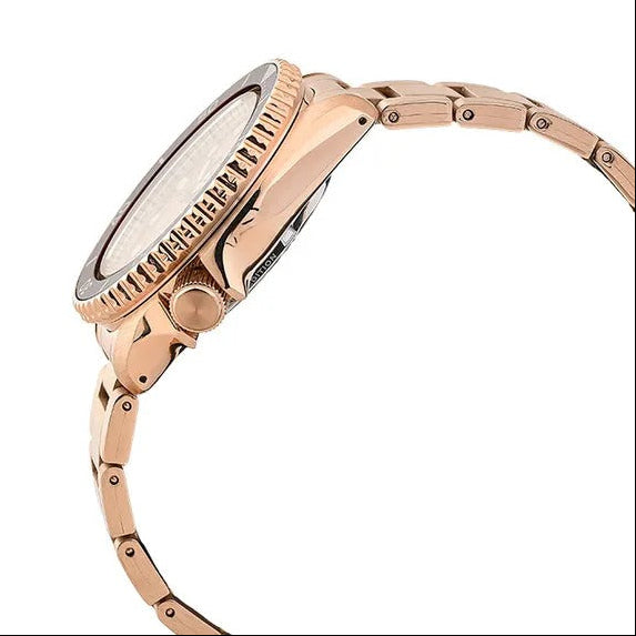 Seiko 5 Sports 55th Anniversary Limited Edition Rose Gold Dial Rose Gold Steel Strap Watch for Men - SRPK08K1