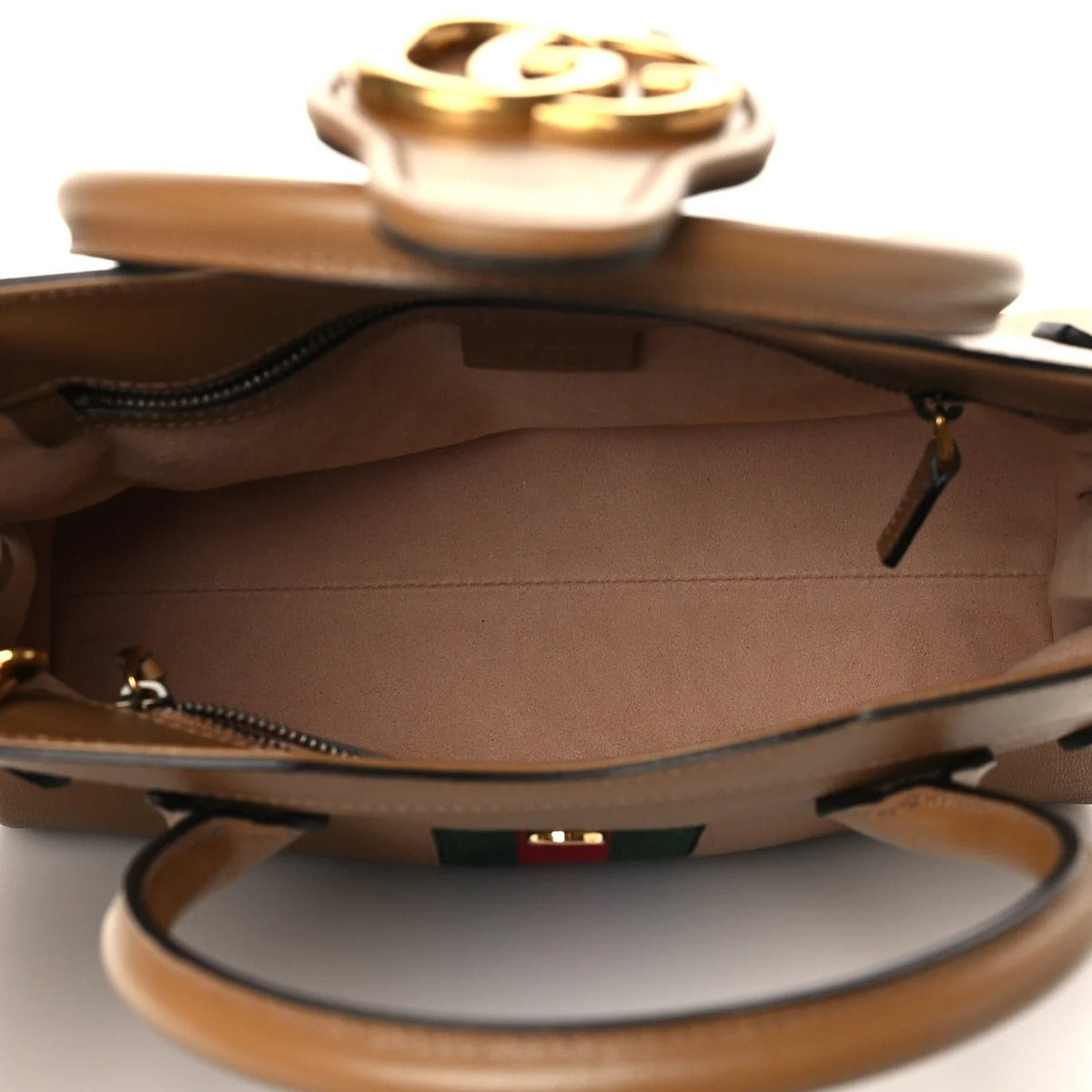 Gucci Dahlia Top Handle Bag – Tan