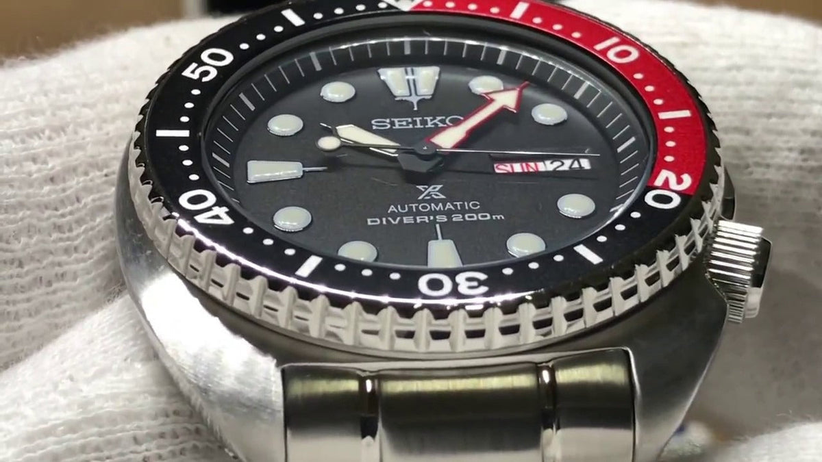 Seiko Prospex Turtle Divers Automatic Black Dial Silver Steel Strap Watch for Men - SRP789J1