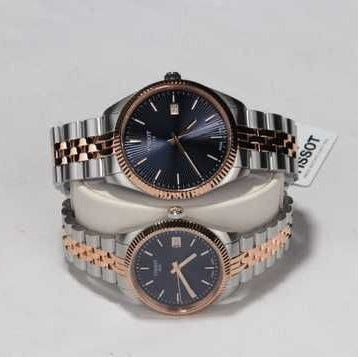 Tissot Ballade Quartz Blue Dial Two Tone Steel Strap Watch for Women - T156.210.22.041.00