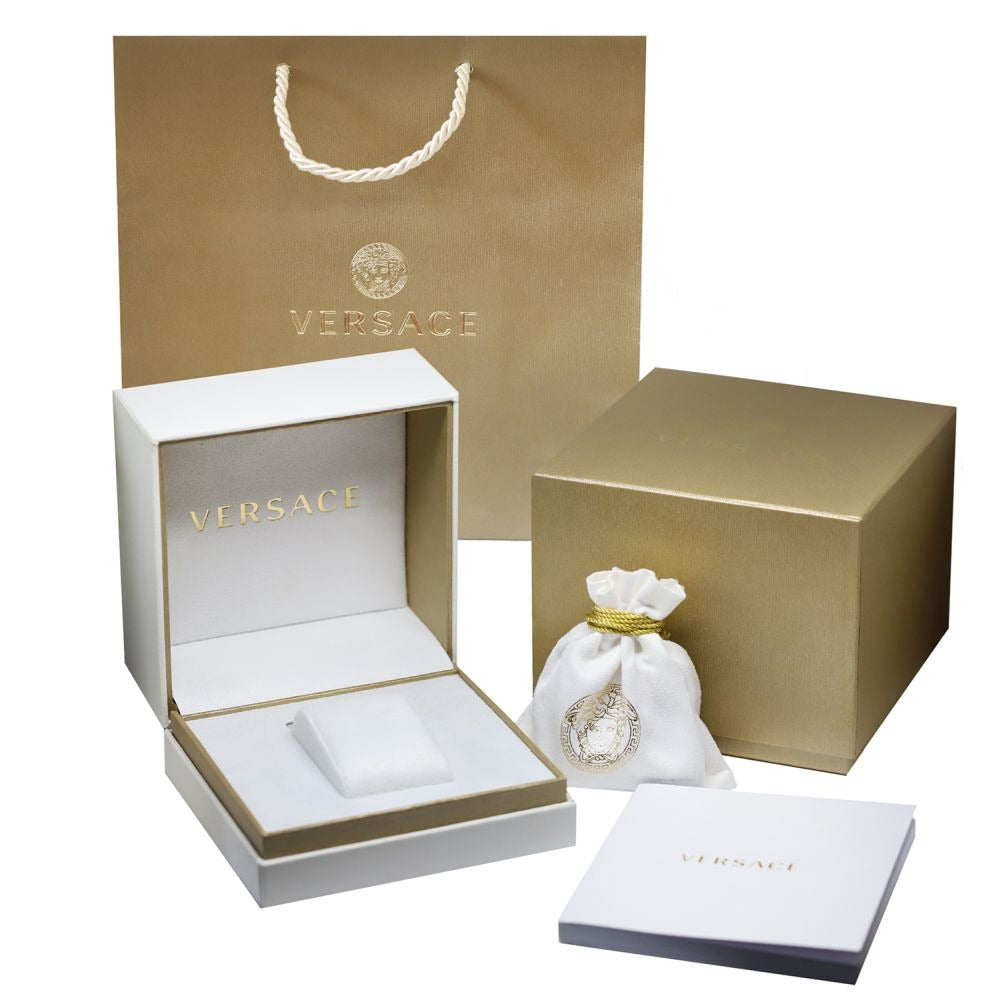 Versace Hellenyium Grey Dial Two Tone Steel Strap Watch for Women - VEHU00520