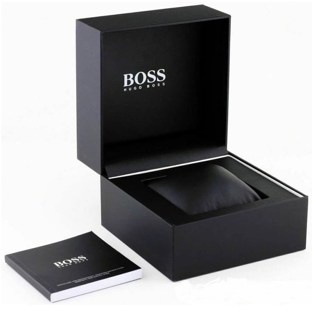 Hugo Boss Runner Chronograph Black Dial Green Silicone Strap Watch for Men - 1514246